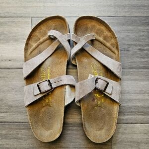 Papillio By Birkenstock / Mayari Loop Toe Sandals Flats / Sz 42/11 Mocha